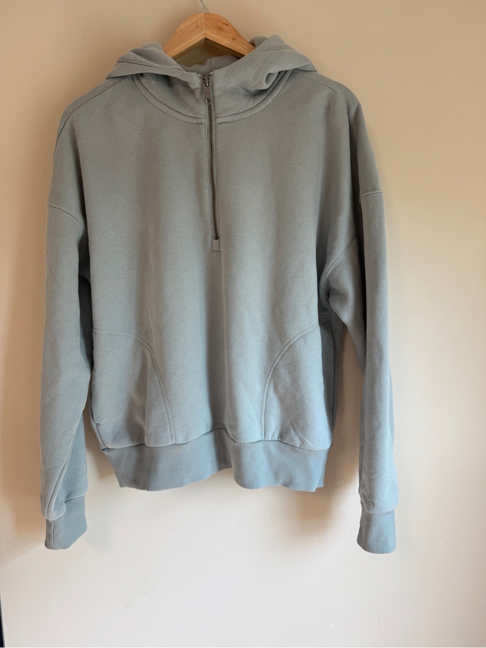 Vuori Restore Relaxed Half Zip Hoodie – Blue Haze – Size Large - Picture 5 of 9
